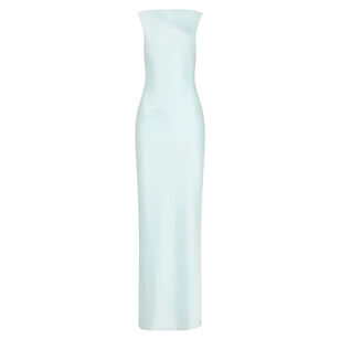 Roslyn Sleeveless Cowl Neck Satin Gown