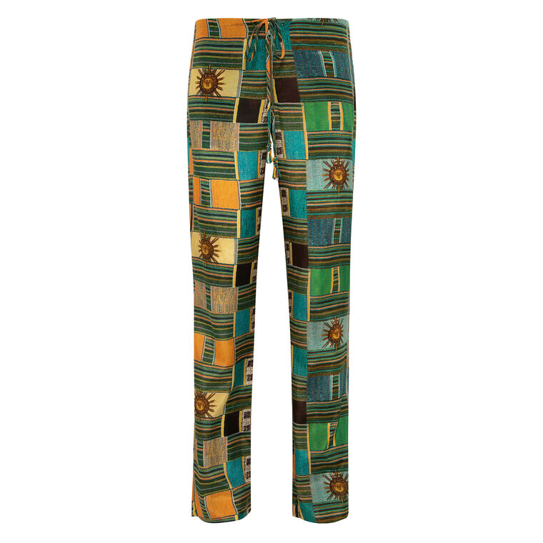 Tara Printed Raw Edge Pant image number null
