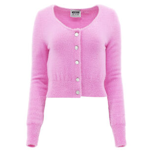 Fuzzy Cropped Cardigan