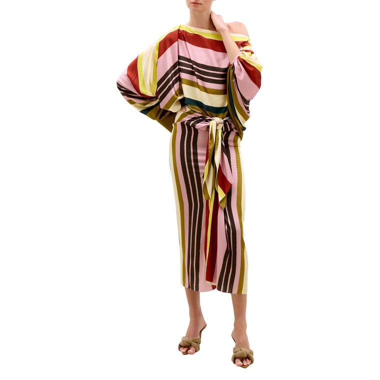 Bellagio Long Sleeve Silk Blouse image number null