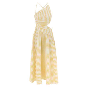 Cascadian Sleeveless Asymmetric Midi Dress