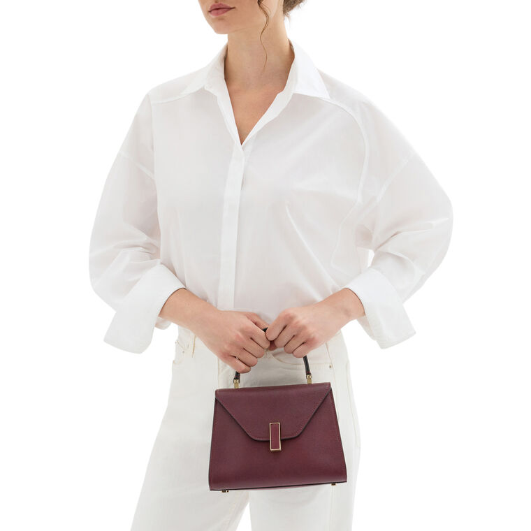 Iside Top Handle Mini Bag In Calf Leather image number null
