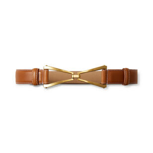 V Leather Belt