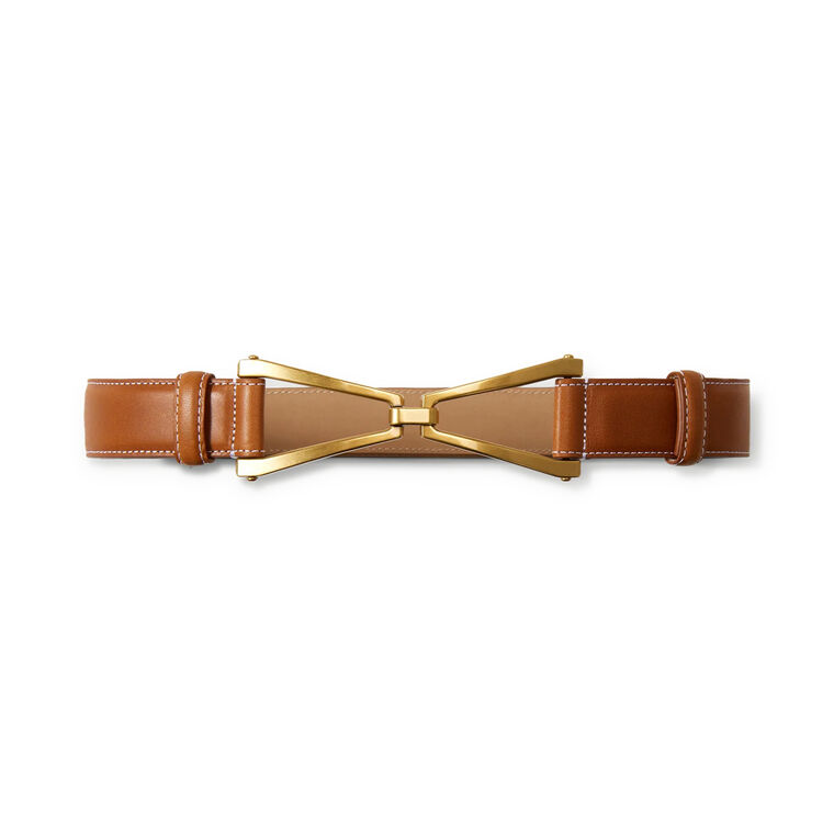V Leather Belt image number null