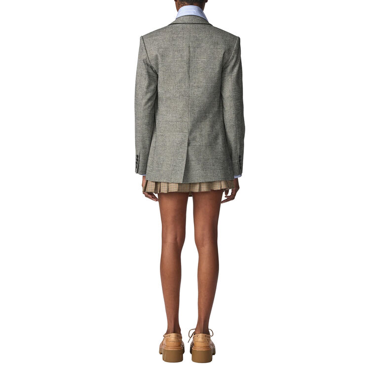 Deconstructed Lapel Tailored Jacket image number null