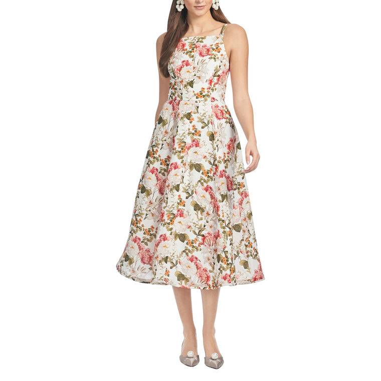 Jacinta Sleeveless Floral Midi Dress image number null