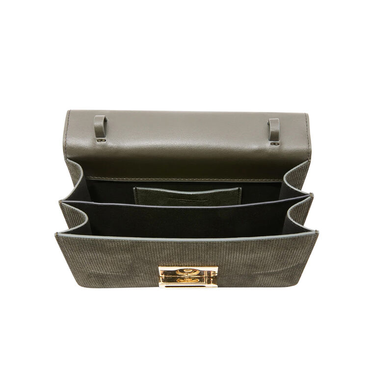 Mini Dorian Bag In Stripe Embossed Suede image number null