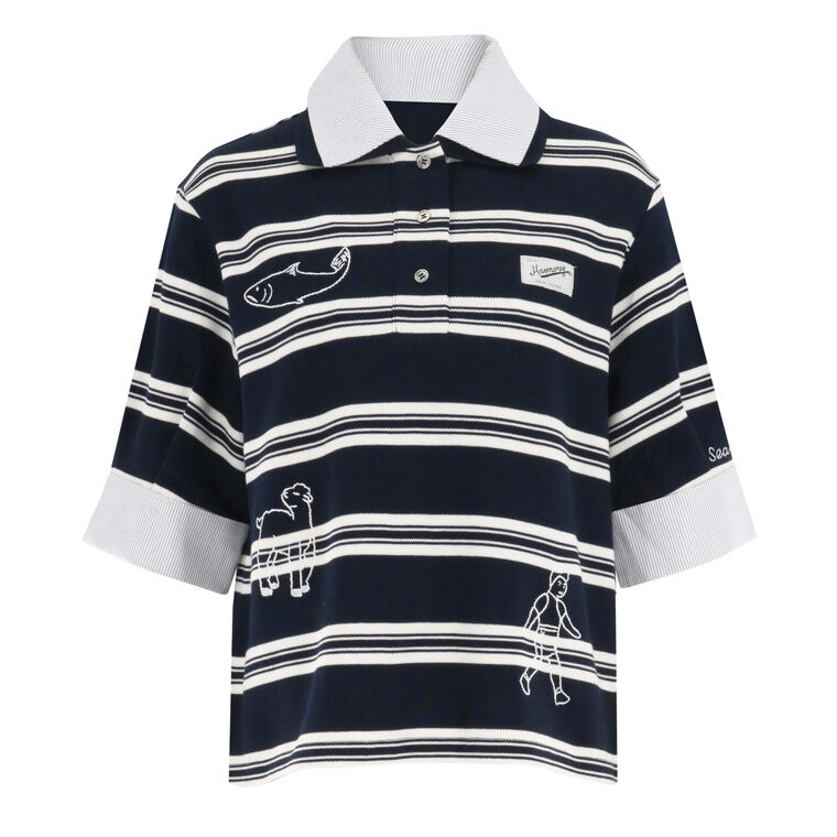 Mina Novelty Double Layer Polo image number null