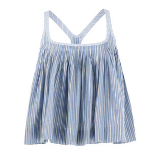 Helmi Striped Shirting Tank Top