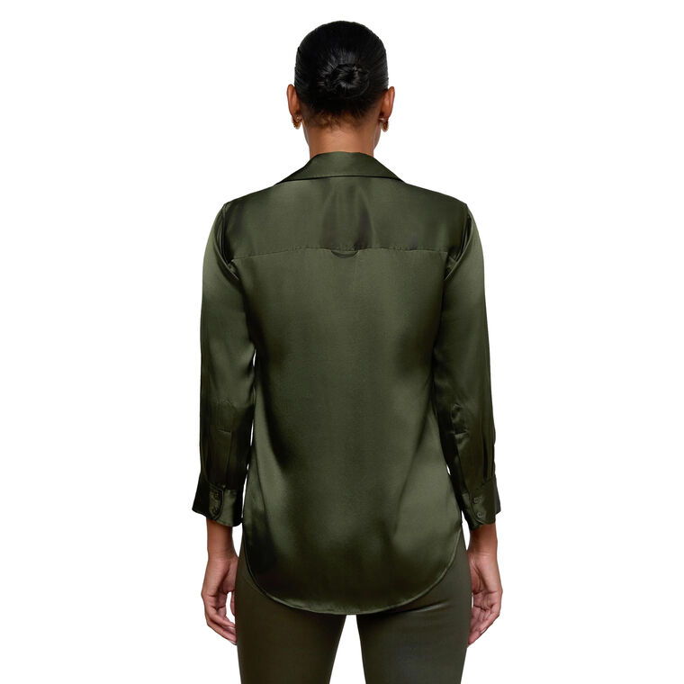 Dani 3/4 Sleeve Silk Blouse image number null