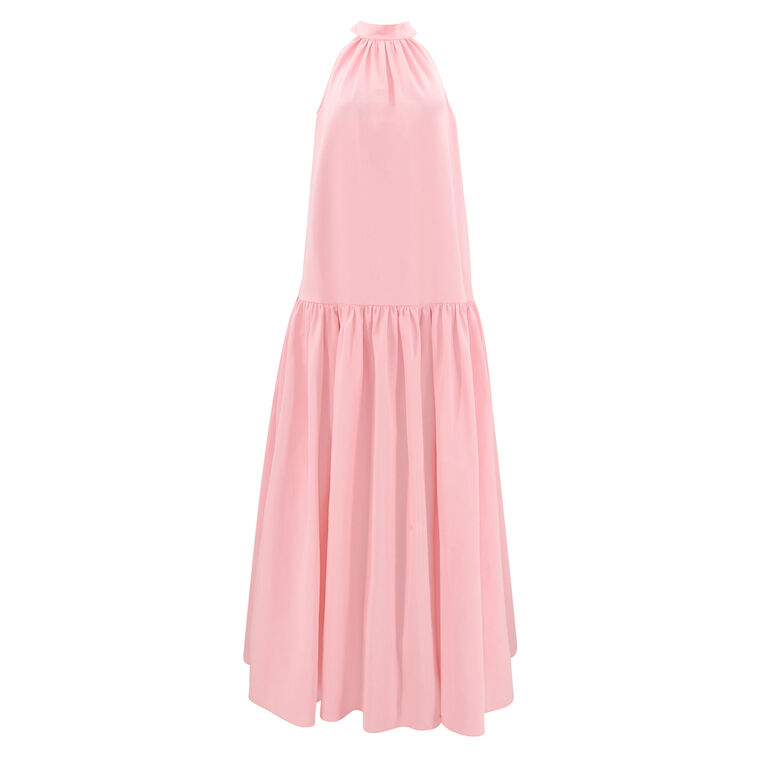 Marlowe Neck-Tie Tiered Maxi Dress image number null