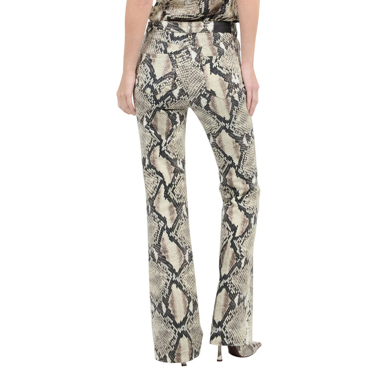 Rock Bootcut Jeans With Python Print image number null