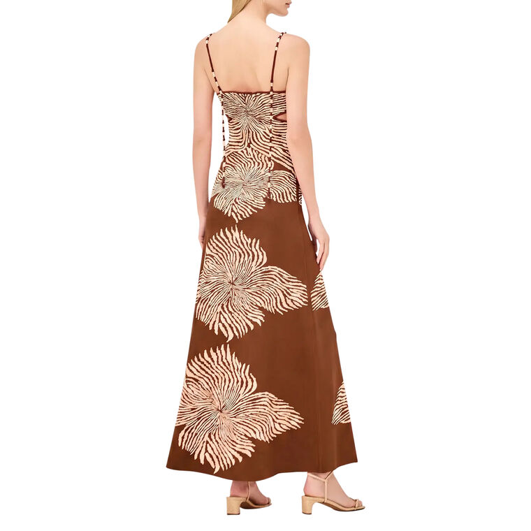 Rayana Sleeveless Bloom Print Midi Dress image number null