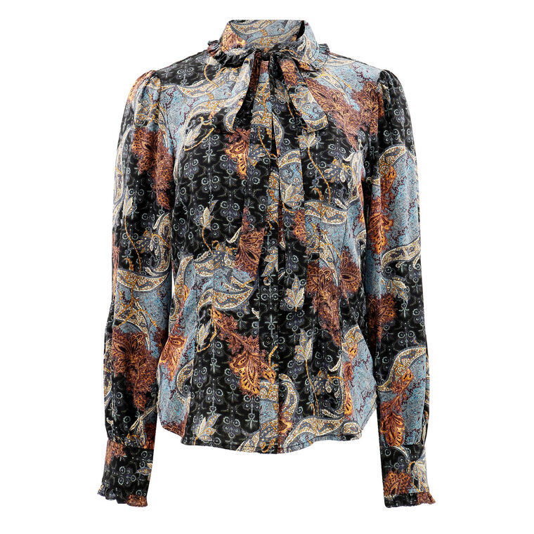 Vedra Silk Tie Blouse image number null