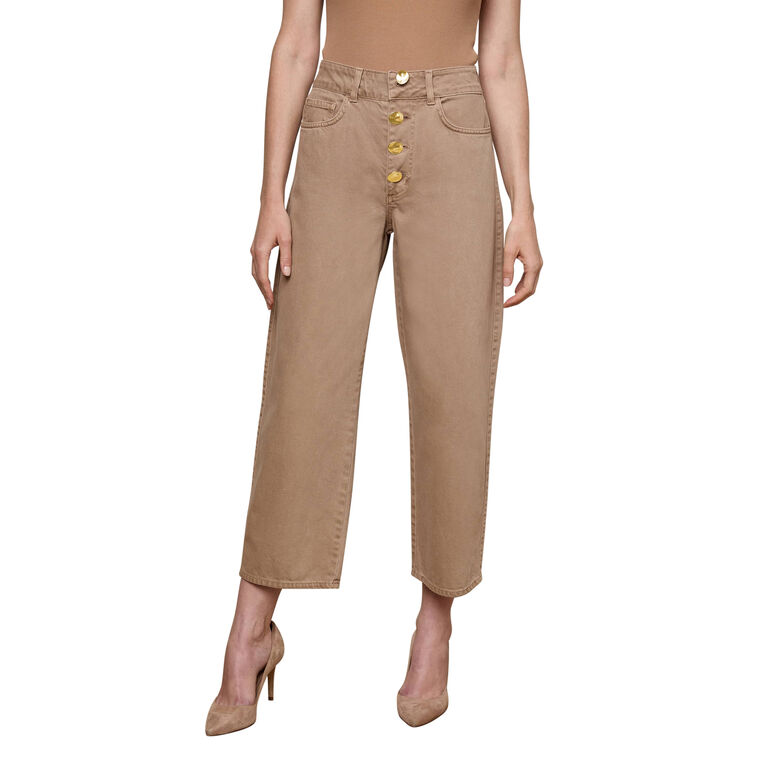 Liora High Rise Cropped Wide Leg Jean image number null