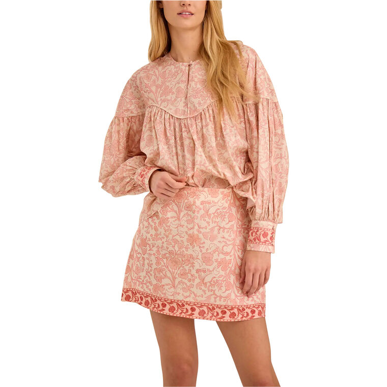 Naya Floral Balloon Sleeve Blouse image number null