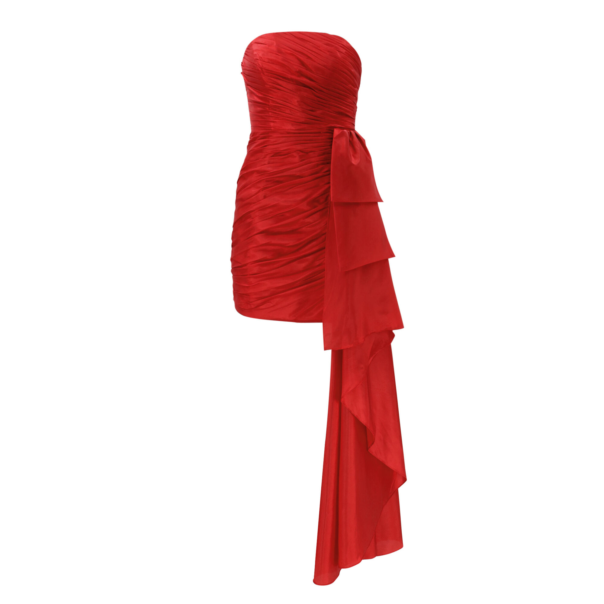 Strapless Ruched Mini Dress