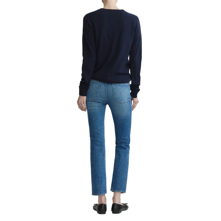 Mara Straight Mid Rise Instasculpt Ankle Jeans image number null