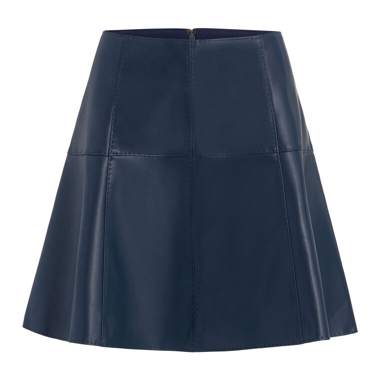Crawford Vegan Leather Mini Skirt image number null