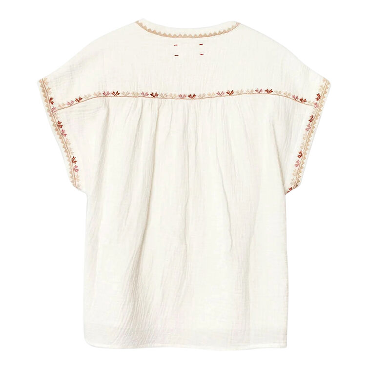 Danika Short Sleeve V-Neck Top image number null