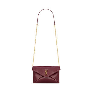 Cassandre Chain Pouch In Shiny Leather
