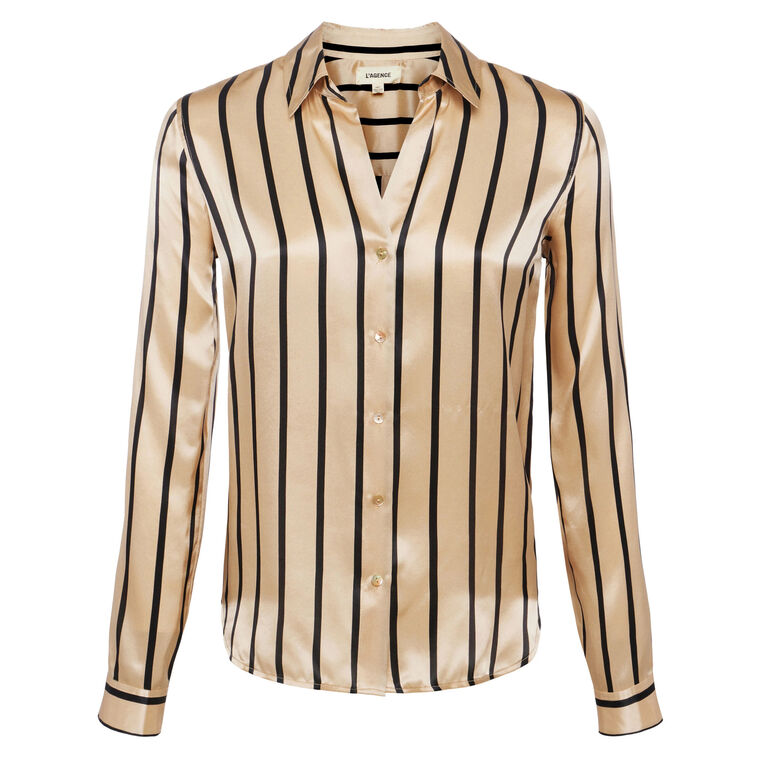 Tyler Long Sleeve Silk Blouse image number null