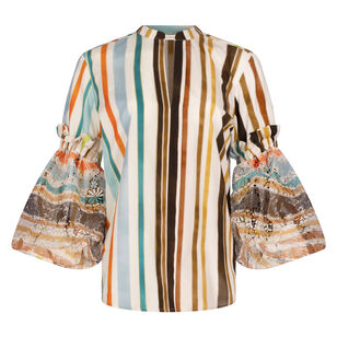 Nuru V-Neck Blouse