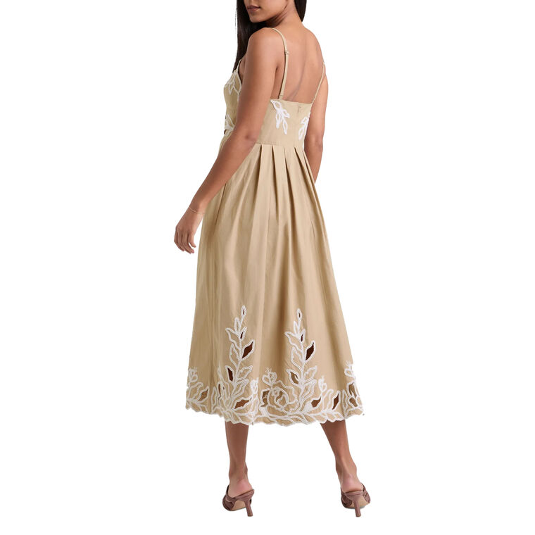 Maude Trailing Peonies Midi Dress image number null