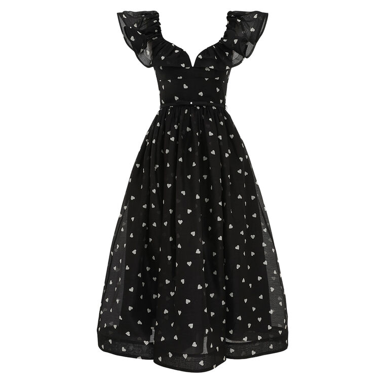 Crush Frilled Midi Dress image number null