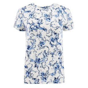Ressi Baroque Print Crewneck T-Shirt
