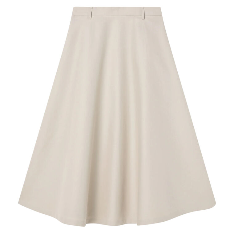 Voluminous A-Line Cotton Skirt image number null