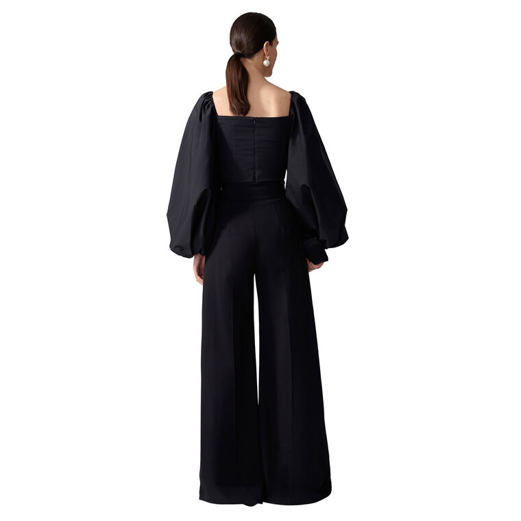 Puff Sleeve Sweetheart Neckline Top image number null