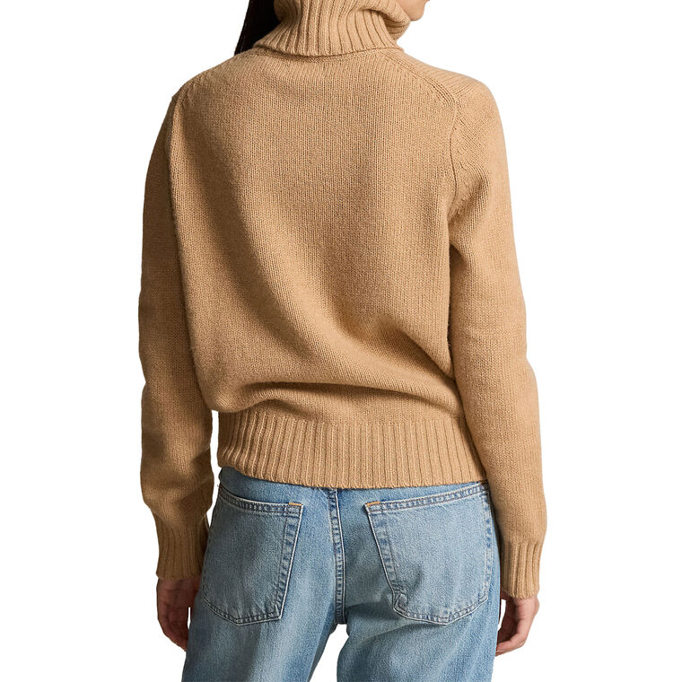 Wool Turtleneck Long Sleeve Sweater image number null