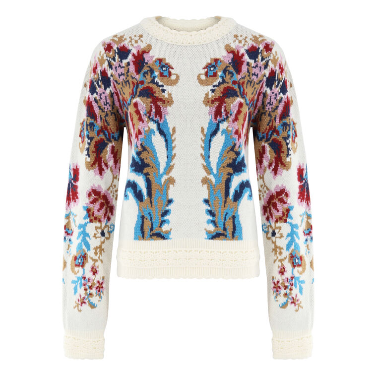 Arabesque Knit Sweatshirt image number null