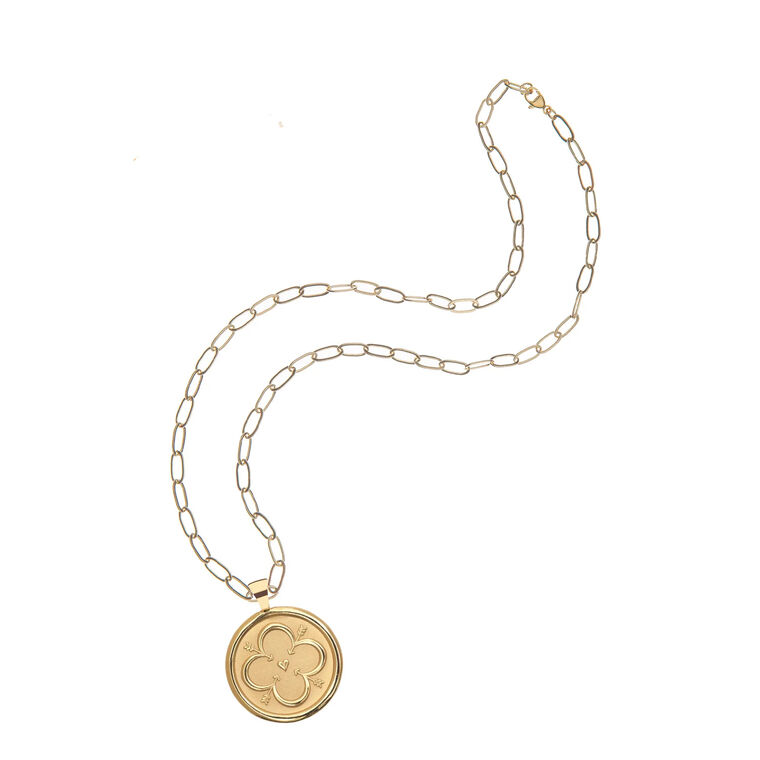 Love Original Pendant Coin On Link Chain image number null