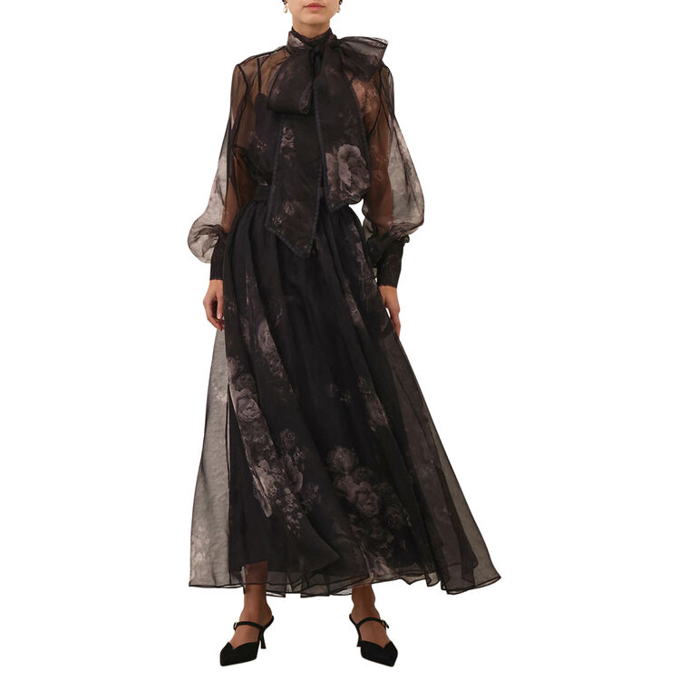 Hypnotic Organza Maxi Skirt image number null