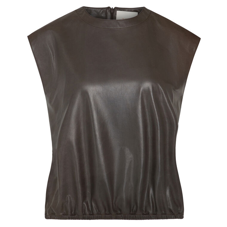 Leather Muscle Tee image number null