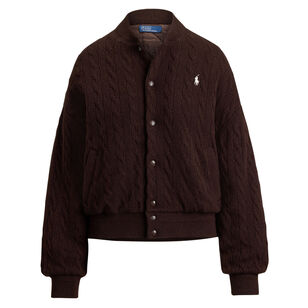 Wool Cashmere Cable-Knit Jacket