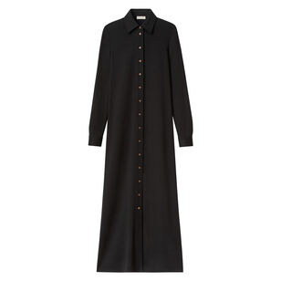 Double Knit Maxi Shirtdress