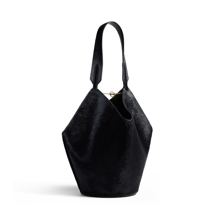 Small Lotus Haircalf Tote Bag image number null