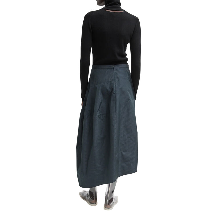 Menswear Nylon Asymmetrical Balloon Skirt image number null