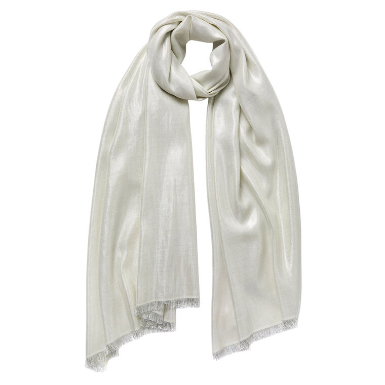 The Mercury Metallic Cashmere Scarf image number null