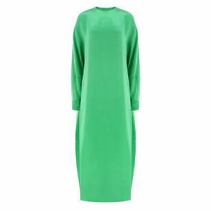 4-Ply Silk Long Sleeve Cocoon Dress