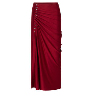 Ruched Midi Skirt
