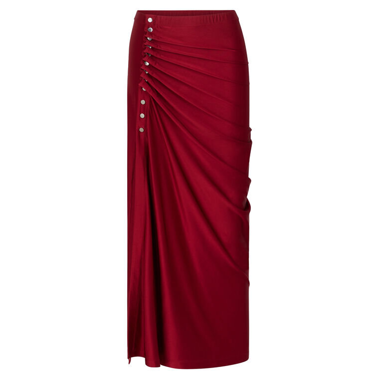 Ruched Midi Skirt image number null