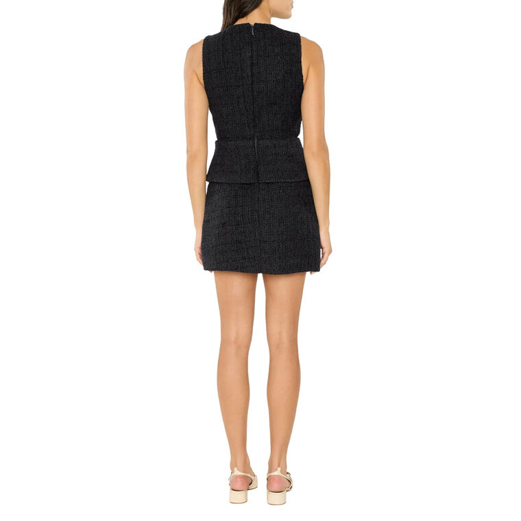 Tabby Sleeveless Tweed Mini Dress image number null