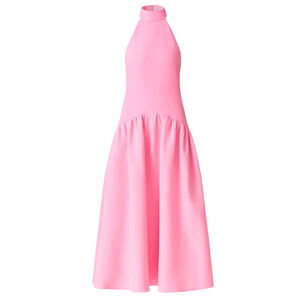 Nolana Sleeveless Halterneck Midi Dress