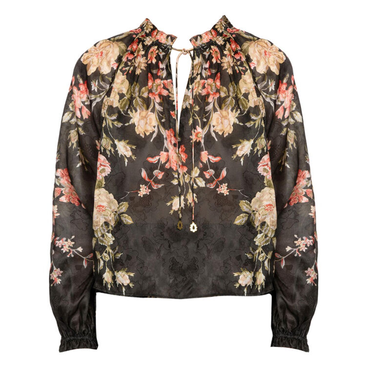 Jolie Floral Print Long Sleeve Top image number null