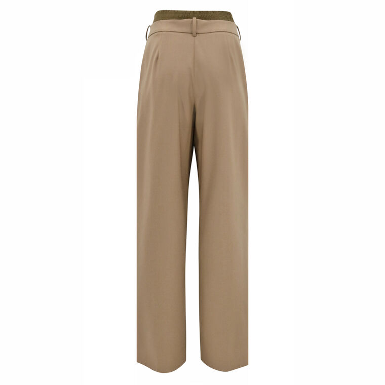 Double Waistband Straight-Leg Pant image number null