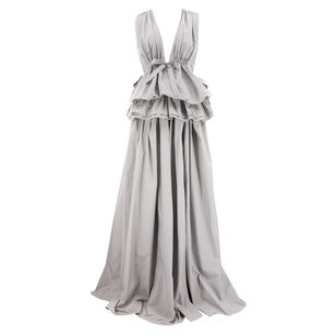 Alexandrina Draped Taffeta Gown